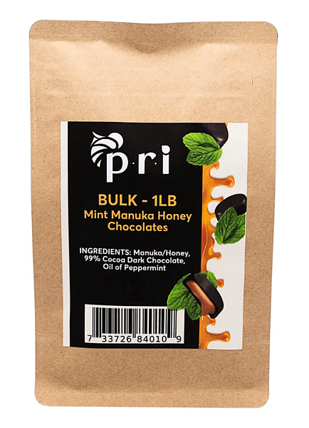 PRI Bulk Manuka Honey Mint Chocolates (1 lb)