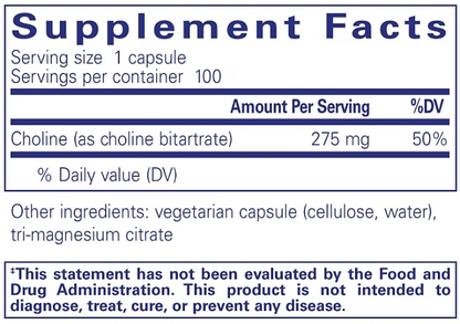 Choline (bitartrate), 100ct - Image 2