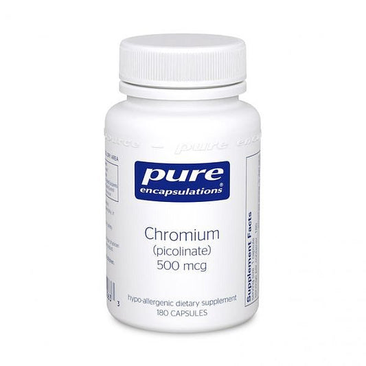 Chromium (picolinate), 500 mcg (180 capsules)