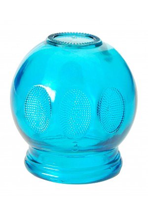 Glass Fire Cup #3 - 2.1", Blue