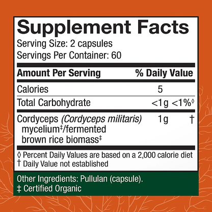 Cordyceps Capsules - 120 count - Image 2