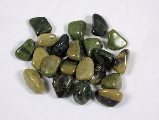 Green Jasper Gemstone, Tumbled, A. Large
