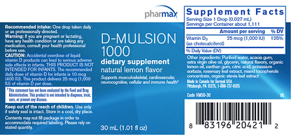D-Mulsion, Lemon Flavor, 1oz - Image 3