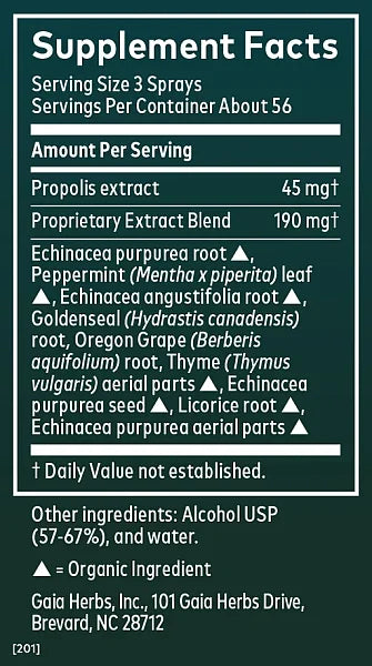 Echinacea Goldenseal Propolis Throat Spray, 1oz - Image 2