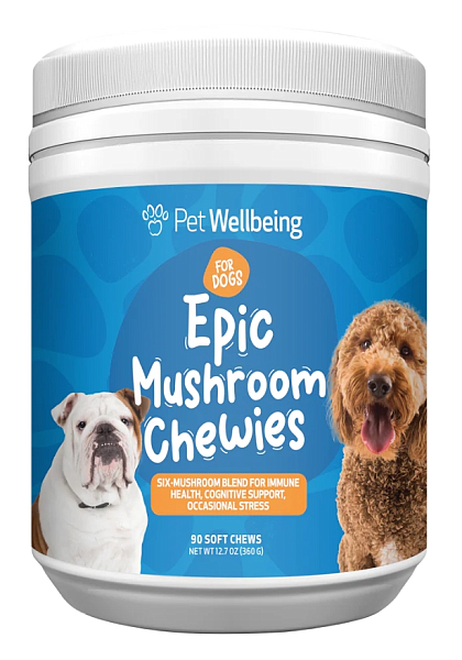 Epic Mushroom Chewies for Dogs, 90ct