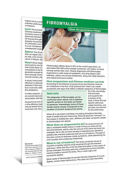 Fibromyalgia - Education Card - 50 Count