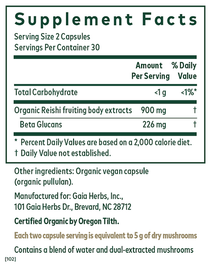 Reishi Mushroom (COG), 60ct - Image 2