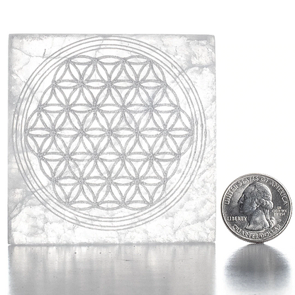Selenite Charging Plate, Geometric - Image 2