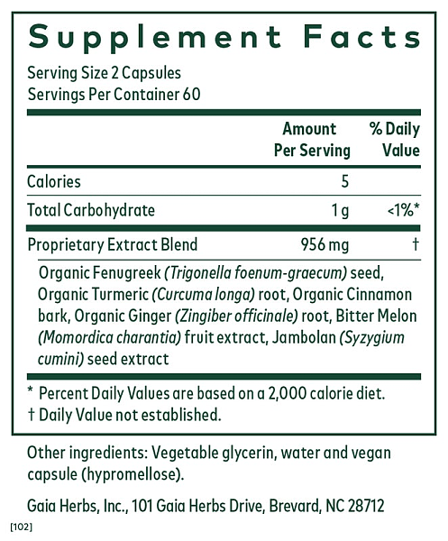 Glycemic Formula, 120 phyto-Caps - Image 2