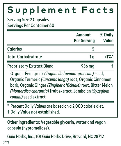 Glycemic Formula, 120 phyto-Caps - Image 2