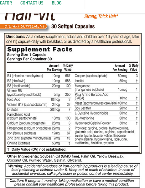 Hair-Vit, 30 capsules - Image 2