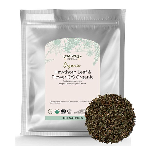 Hawthorn Leaf & Flower, Organic, 1lb - Image 2