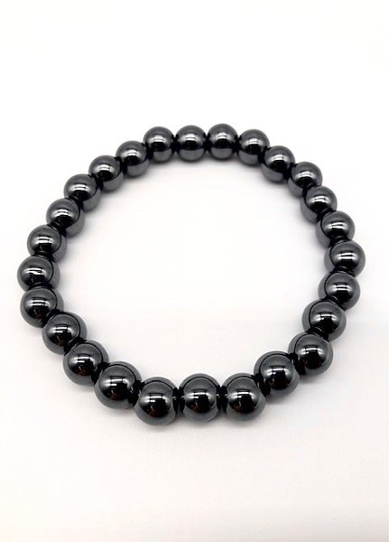 Hematite 8mm Elastic Gemstone Bracelet
