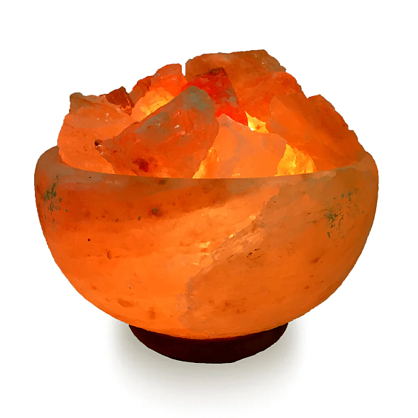 Fire Bowl Salt Lamp with Chunks