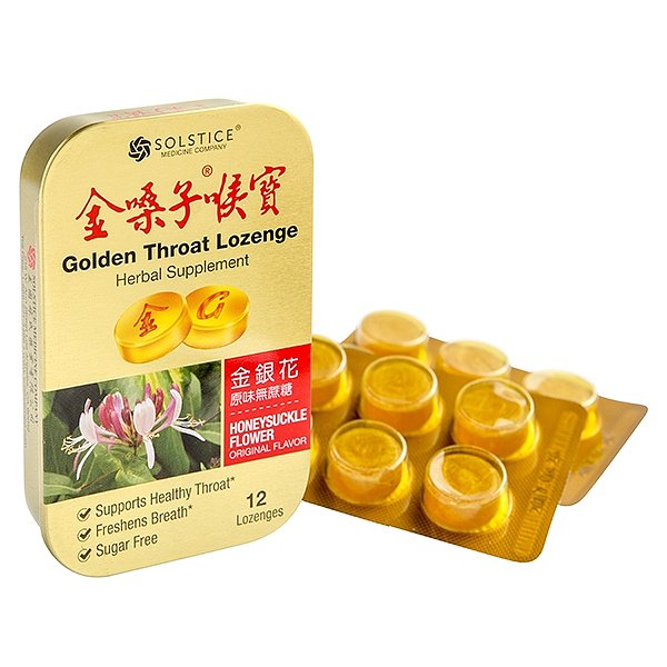 Golden Throat Lozenge, Honeysuckle Flavor