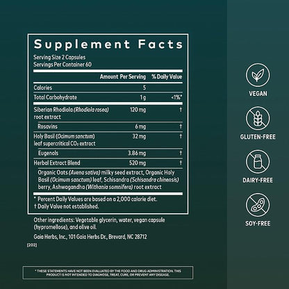 Adrenal Health Daily Support, 120 capsules - Image 2