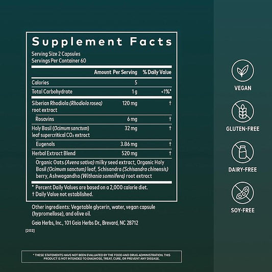 Adrenal Health Daily Support, 120 capsules - Image 2