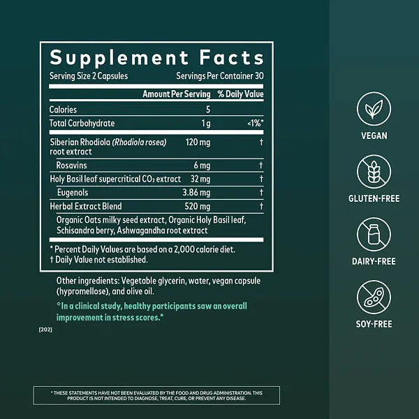 Adrenal Health Daily Support, 60 capsules - Image 2
