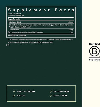 Turmeric Supreme Extra Strength, 180ct - Image 2