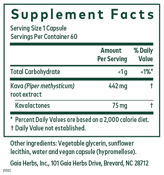 Kava 75 Phyto-Caps, 60ct - Image 2
