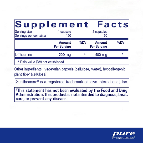 l-Theanine (120 capsules) - Image 2