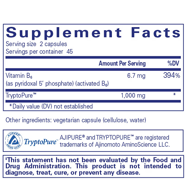 l-Tryptophan (180 capsules) - Image 2
