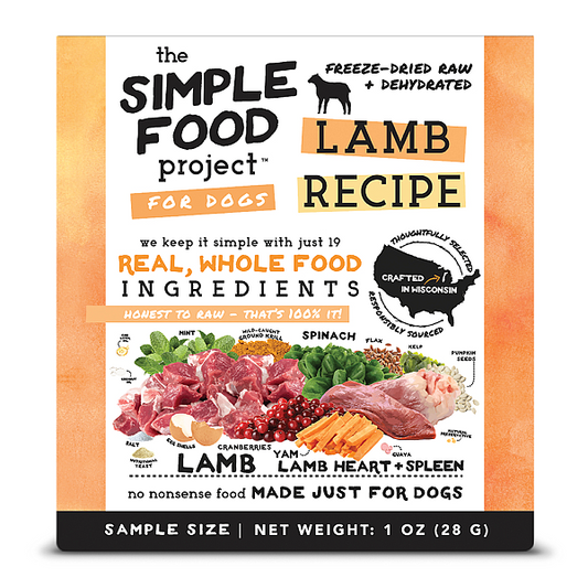 Dog - Lamb Recipe, Sample Size (1oz)