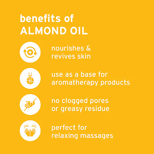 Pure Almond Oil, 16oz - Image 2