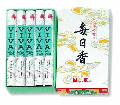 Mainichi-Koh Viva Sandalwood Incense, 10ct