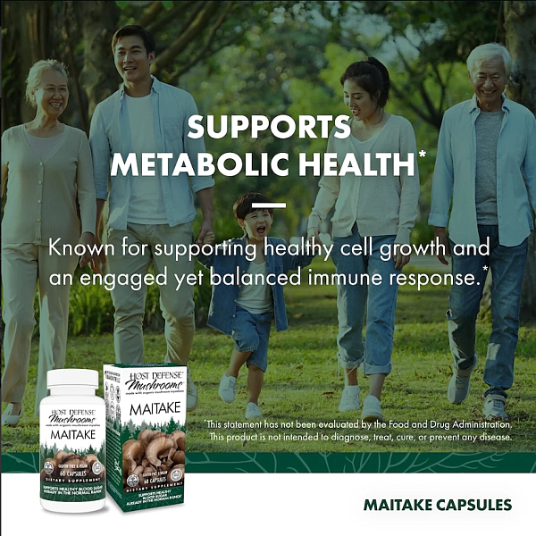 Maitake Capsules - 60 count [ EXPIRES 01-2027 ] - Image 4