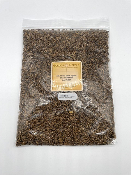 Milk Thistle Seed (Silybum marianum) - Organic, 1lb