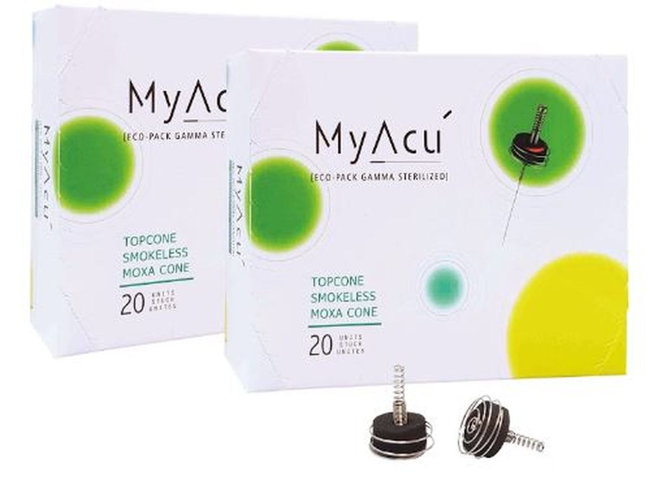 MyAcu Topcone Smokeless Moxa, 20ct w/Basket