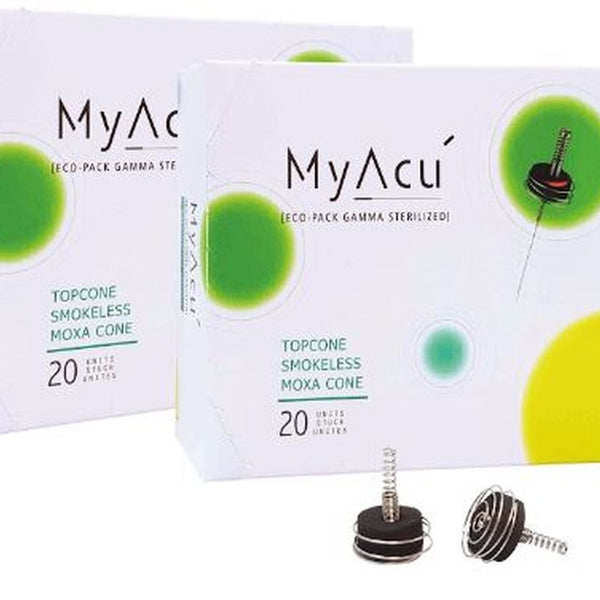 MyAcu Topcone Smokeless Moxa, 20ct w/Basket