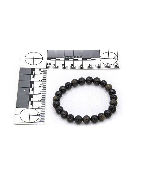 Black Obsidian Bracelet, 8mm - Image 2