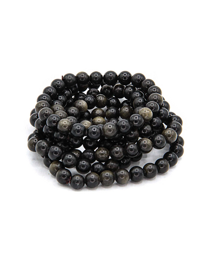 Black Obsidian Bracelet, 8mm