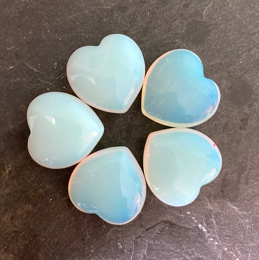 Opalite Heart, 30mm
