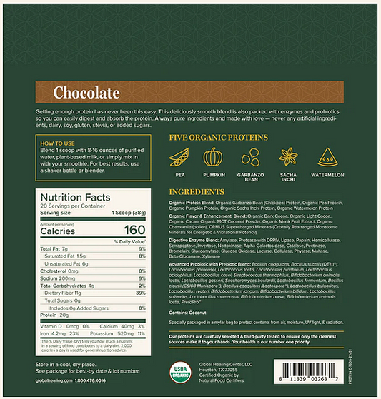 Chocolate Protein Powder, 760g - Image 2