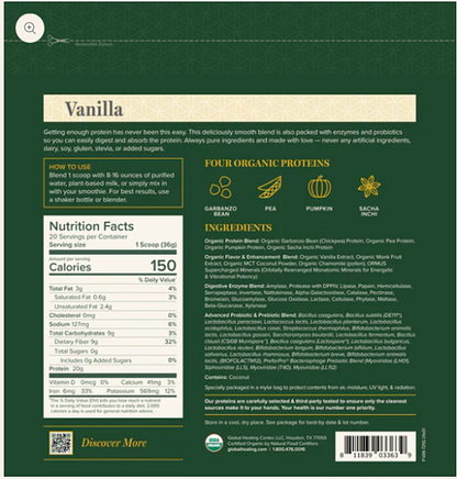 Pure Plant Protein Powder, Vanilla - Image 2