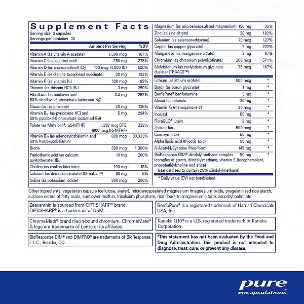 PureGenomics UltraMultivitamin, 90 ct - Image 2