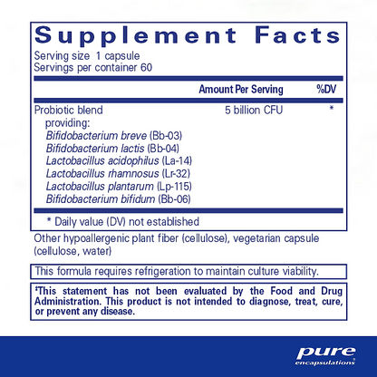 PureProbiotic (allergen-free), 60ct (5b CFUs) - Image 2