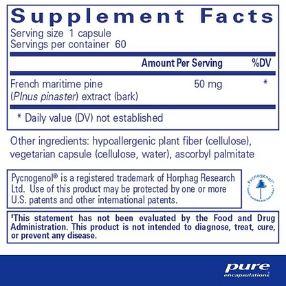 Pycnogenol, 50 mg (60 capsules) - Image 2