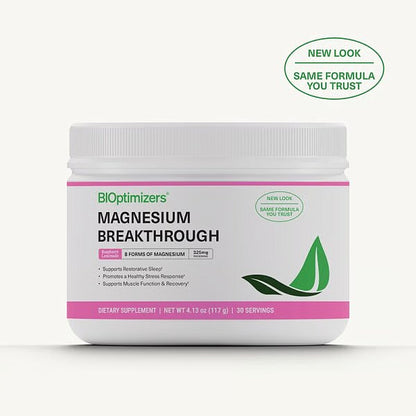 Magnesium Breakthrough Powder - Raspberry Lemonade, 117g