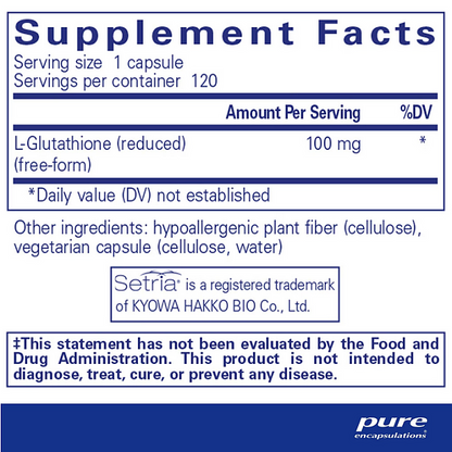 Reduced Glutathione (120 capsules) - Image 2