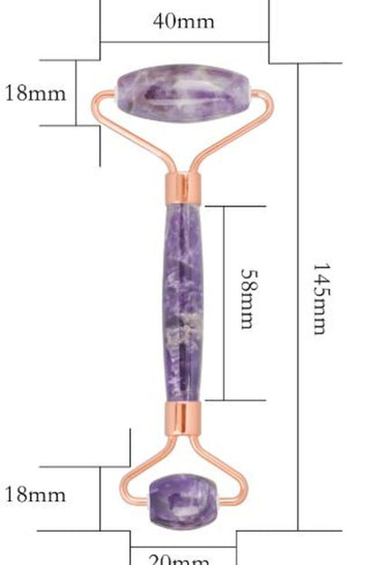 Amethyst Gua Sha & Face Roller Set - Image 2