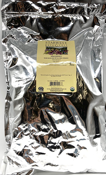 Rose Buds & Petals Red Organic 1lb