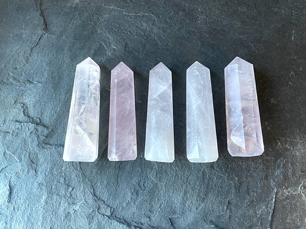 Rose Quartz Obelisk Wand