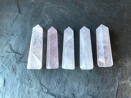 Rose Quartz Obelisk Wand