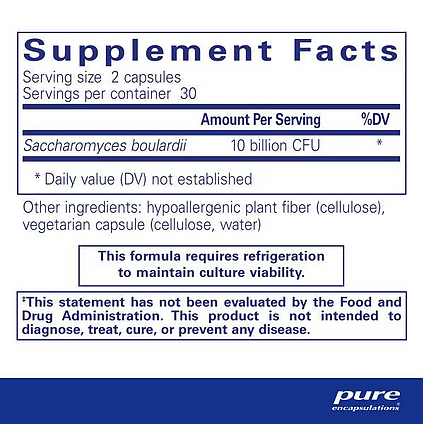 Saccharomyces Boulardii Probiotic, 60ct (5b CFUs) - Image 2