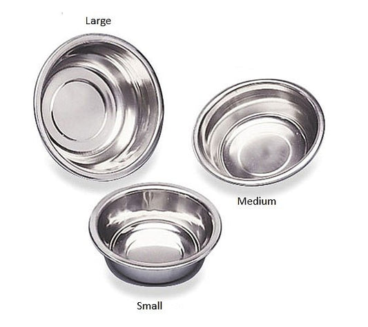 Small Stainless Steel Utility Basin (5.1"diax1.8"H)