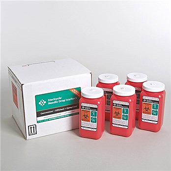 1.4 Quart Sharps by Mail - G (5 Pack)